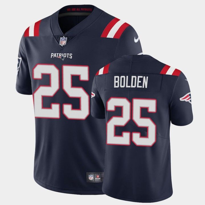 Men New England Patriots #25 Terrence Brooks Nike Navy Limited NFL Jersey